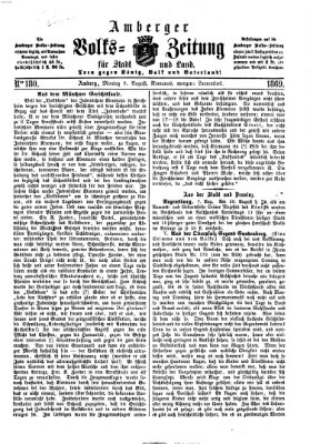 Amberger Volks-Zeitung für Stadt und Land Montag 9. August 1869