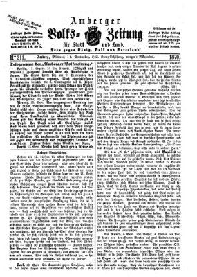 Amberger Volks-Zeitung für Stadt und Land Mittwoch 14. September 1870