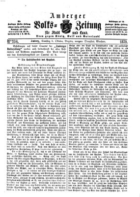 Amberger Volks-Zeitung für Stadt und Land Samstag 8. Oktober 1870