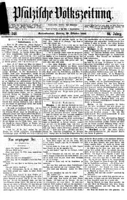 Pfälzische Volkszeitung Freitag 19. Oktober 1866