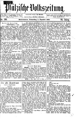 Pfälzische Volkszeitung Donnerstag 6. Dezember 1866