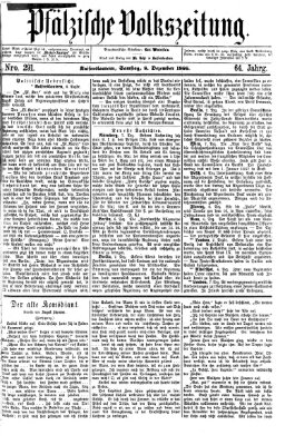 Pfälzische Volkszeitung Samstag 8. Dezember 1866