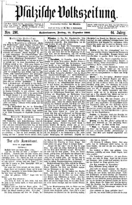 Pfälzische Volkszeitung Freitag 14. Dezember 1866
