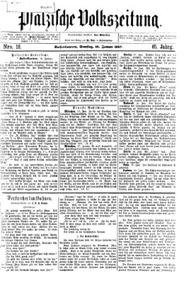 Pfälzische Volkszeitung Samstag 19. Januar 1867