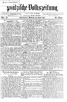 Pfälzische Volkszeitung Mittwoch 23. Januar 1867