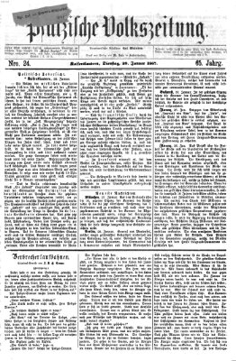 Pfälzische Volkszeitung Dienstag 29. Januar 1867