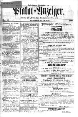 Pfälzische Volkszeitung Sonntag 10. März 1867