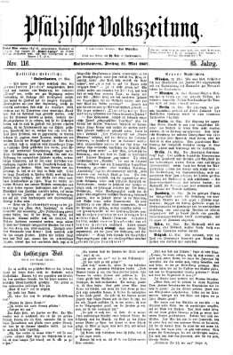 Pfälzische Volkszeitung Freitag 17. Mai 1867