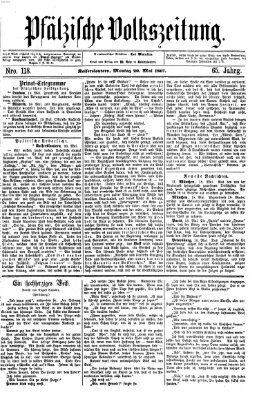 Pfälzische Volkszeitung Montag 20. Mai 1867