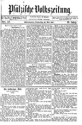 Pfälzische Volkszeitung Donnerstag 30. Mai 1867