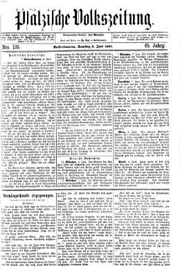 Pfälzische Volkszeitung Samstag 8. Juni 1867