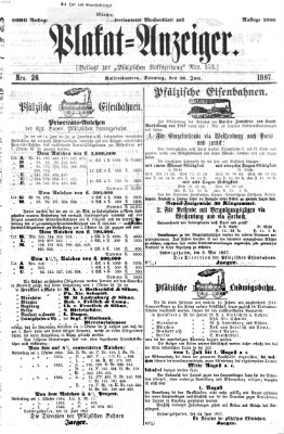 Pfälzische Volkszeitung Sonntag 30. Juni 1867