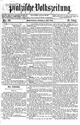 Pfälzische Volkszeitung Dienstag 2. Juli 1867