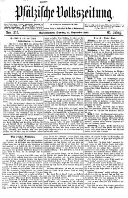 Pfälzische Volkszeitung Dienstag 10. September 1867