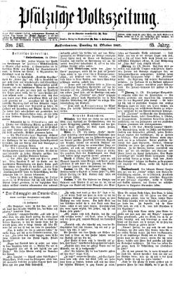 Pfälzische Volkszeitung Samstag 12. Oktober 1867