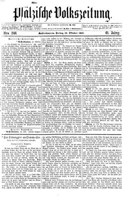 Pfälzische Volkszeitung Freitag 18. Oktober 1867