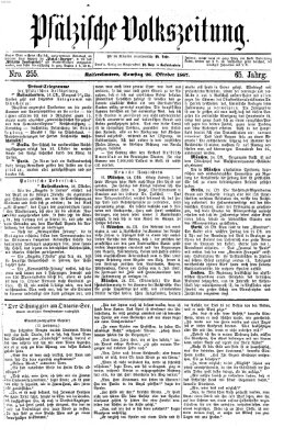 Pfälzische Volkszeitung Samstag 26. Oktober 1867