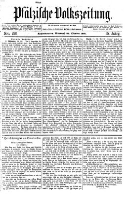 Pfälzische Volkszeitung Mittwoch 30. Oktober 1867