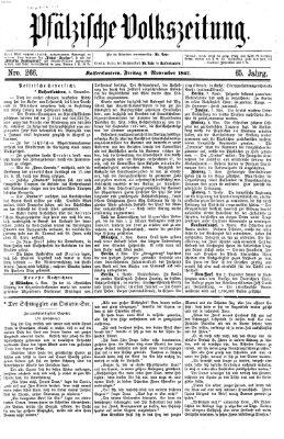 Pfälzische Volkszeitung Freitag 8. November 1867