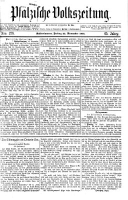 Pfälzische Volkszeitung Freitag 22. November 1867