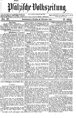 Pfälzische Volkszeitung Dienstag 26. November 1867