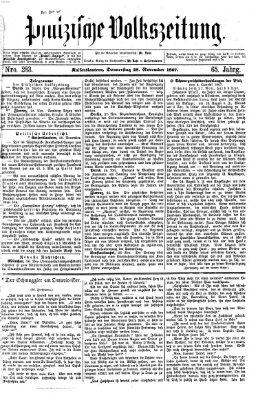 Pfälzische Volkszeitung Donnerstag 28. November 1867