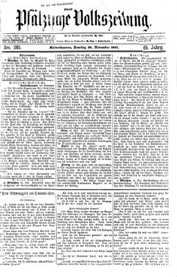 Pfälzische Volkszeitung Samstag 30. November 1867