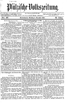 Pfälzische Volkszeitung Dienstag 3. Dezember 1867