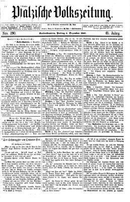 Pfälzische Volkszeitung Freitag 6. Dezember 1867