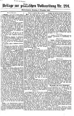 Pfälzische Volkszeitung Sonntag 8. Dezember 1867