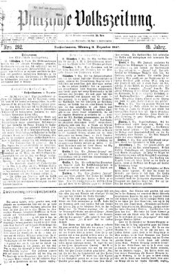 Pfälzische Volkszeitung Montag 9. Dezember 1867