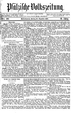 Pfälzische Volkszeitung Freitag 13. Dezember 1867