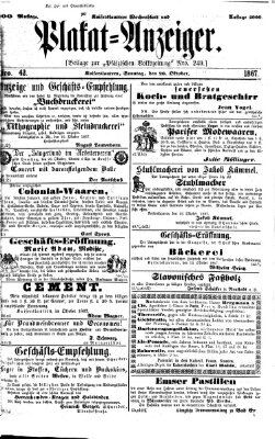 Pfälzische Volkszeitung Sonntag 20. Oktober 1867