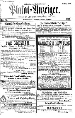 Pfälzische Volkszeitung Sonntag 27. Oktober 1867