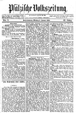 Pfälzische Volkszeitung Montag 6. Januar 1868