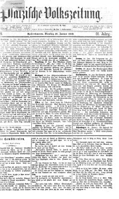 Pfälzische Volkszeitung Dienstag 21. Januar 1868