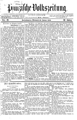 Pfälzische Volkszeitung Mittwoch 29. Januar 1868