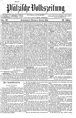 Pfälzische Volkszeitung Montag 3. Februar 1868