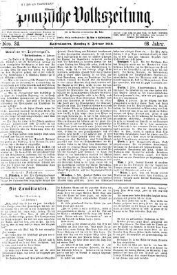 Pfälzische Volkszeitung Samstag 8. Februar 1868