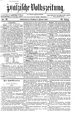 Pfälzische Volkszeitung Dienstag 11. Februar 1868