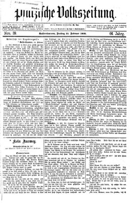 Pfälzische Volkszeitung Freitag 14. Februar 1868