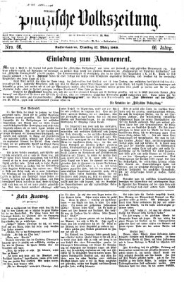 Pfälzische Volkszeitung Dienstag 17. März 1868