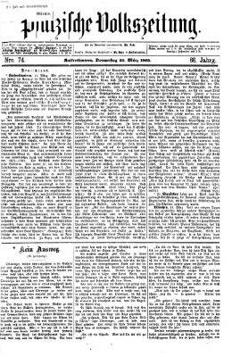 Pfälzische Volkszeitung Donnerstag 26. März 1868