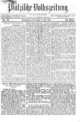 Pfälzische Volkszeitung Donnerstag 16. April 1868