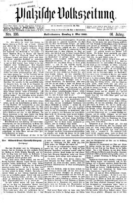 Pfälzische Volkszeitung Samstag 2. Mai 1868