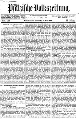 Pfälzische Volkszeitung Donnerstag 7. Mai 1868