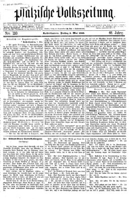 Pfälzische Volkszeitung Freitag 8. Mai 1868