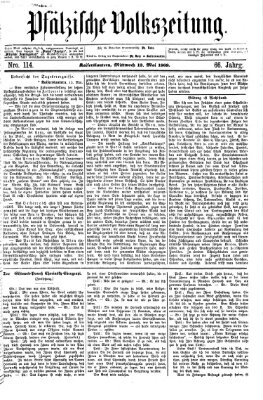 Pfälzische Volkszeitung Mittwoch 13. Mai 1868