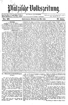 Pfälzische Volkszeitung Mittwoch 20. Mai 1868