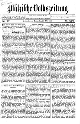 Pfälzische Volkszeitung Donnerstag 28. Mai 1868